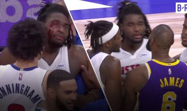 NBA : LeBron james fait couler le Sang de Isaiah Stewart à travers un vilain geste