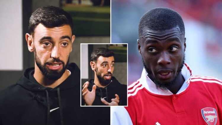 Quand Bruno Fernandes tacle Nicolas Pepe !